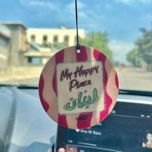 Air Car Freshener - My Happy Place Lebanon
