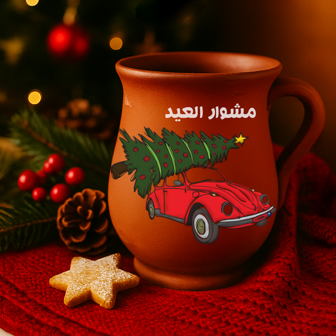 Christmas Clay Mug