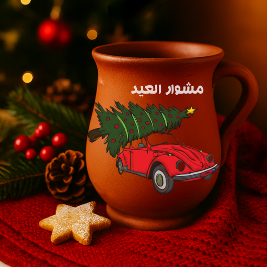 Christmas Clay Mug