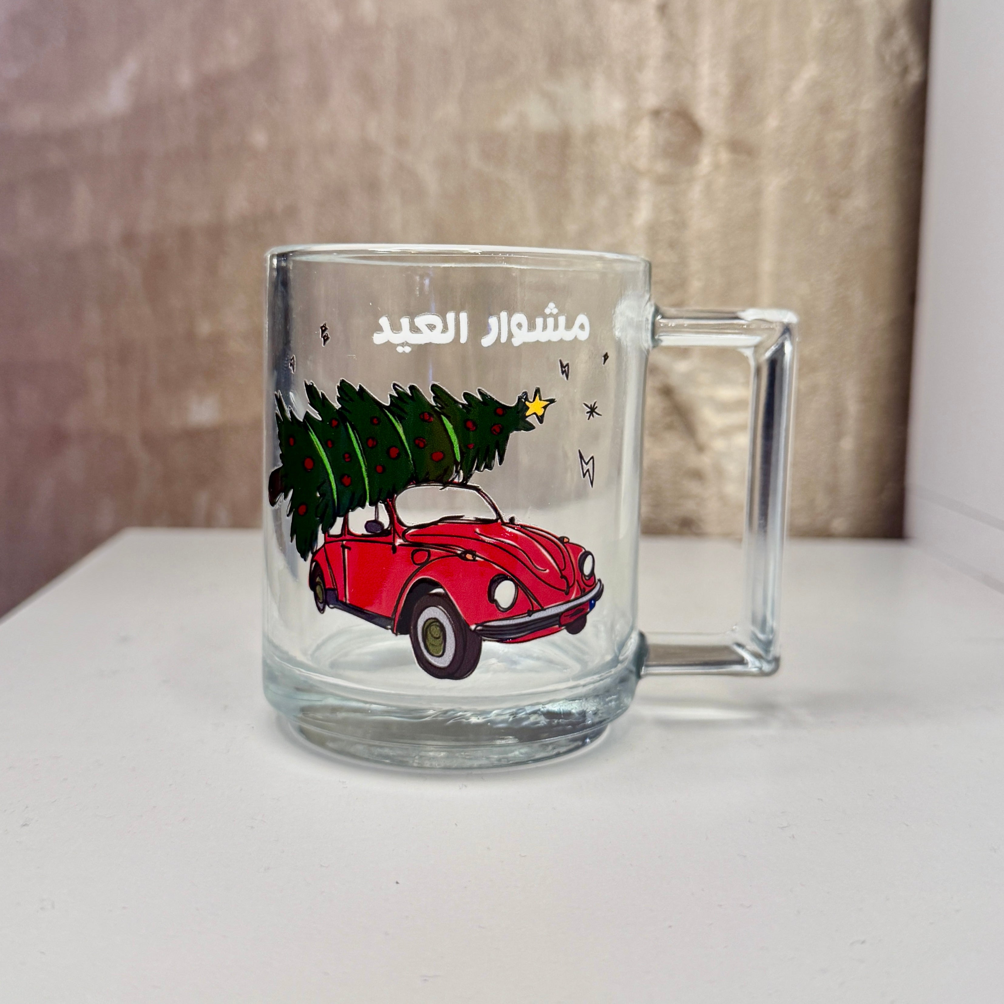 Christmas Glass Mug