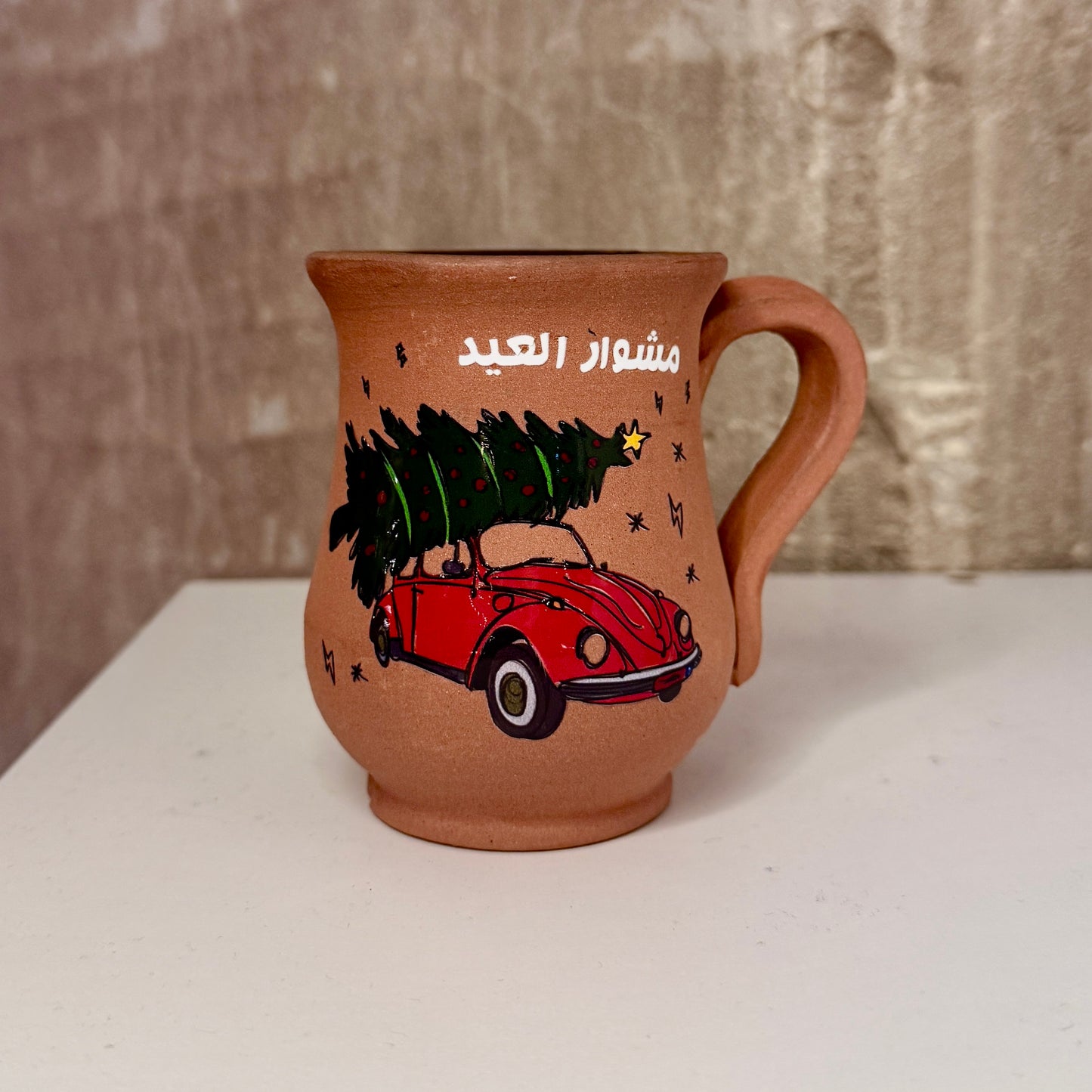 Christmas Clay Mug