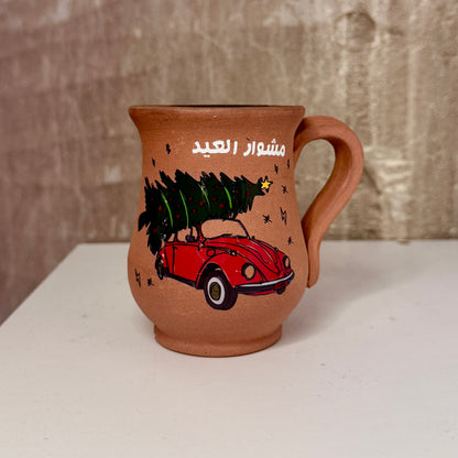 Christmas Clay Mug