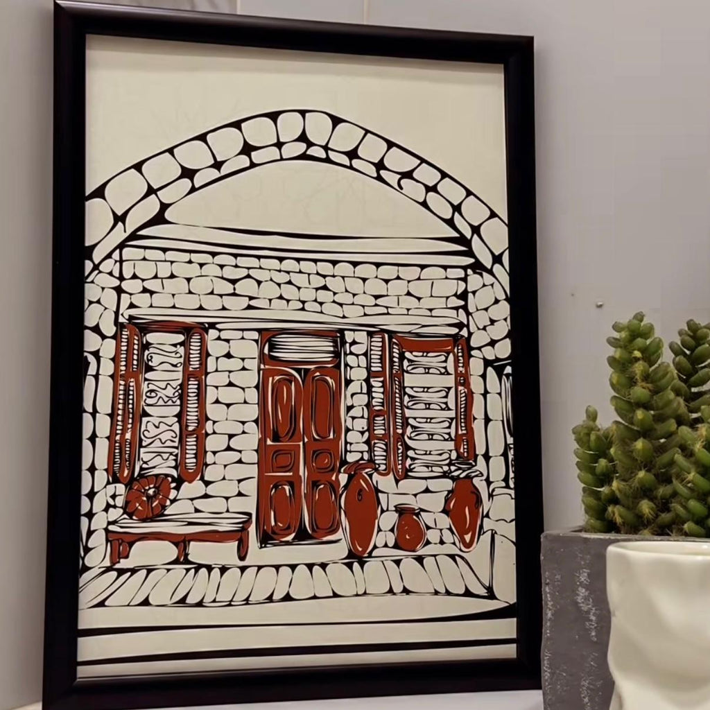 Frame - Brown Windows