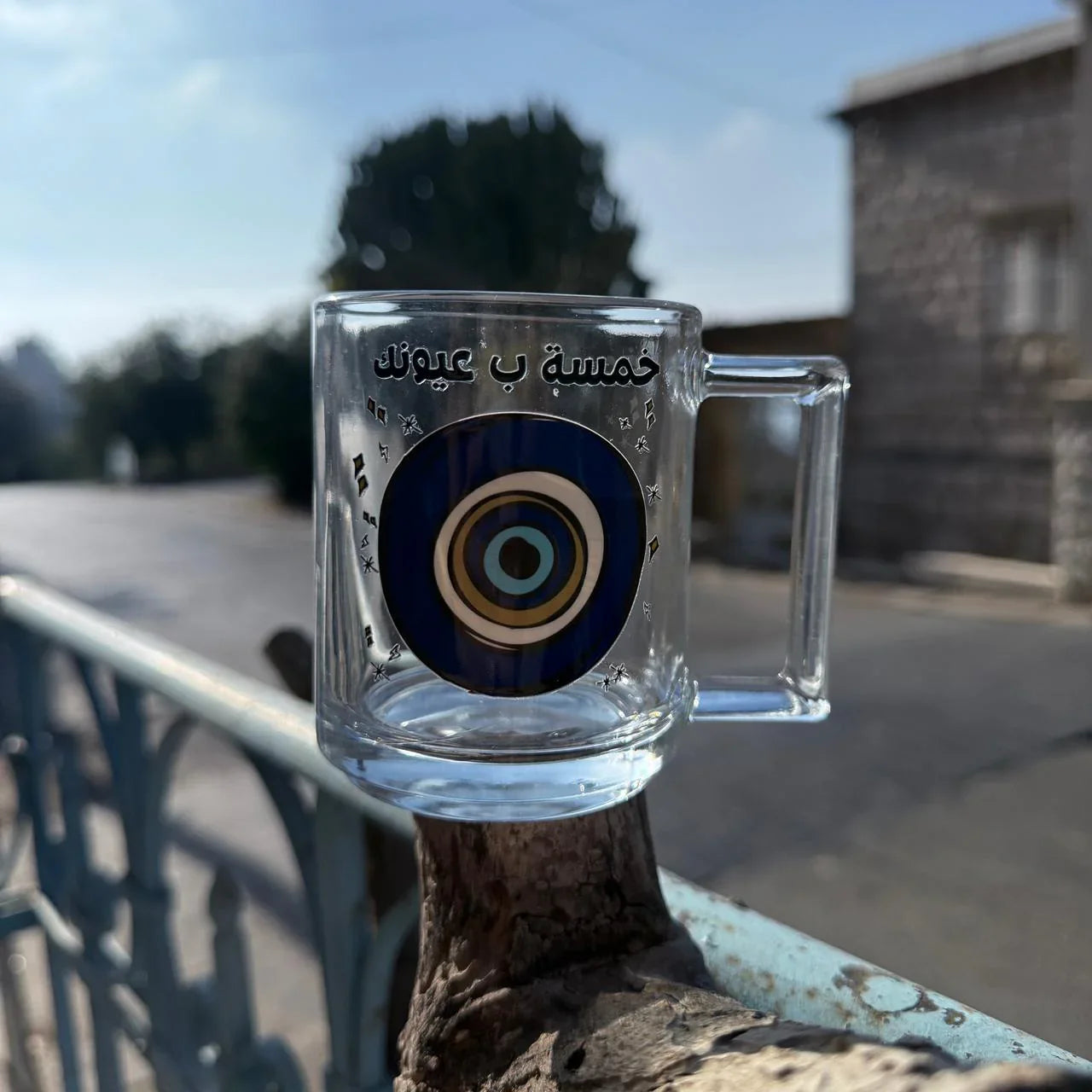Glass Mug - Devil Eye
