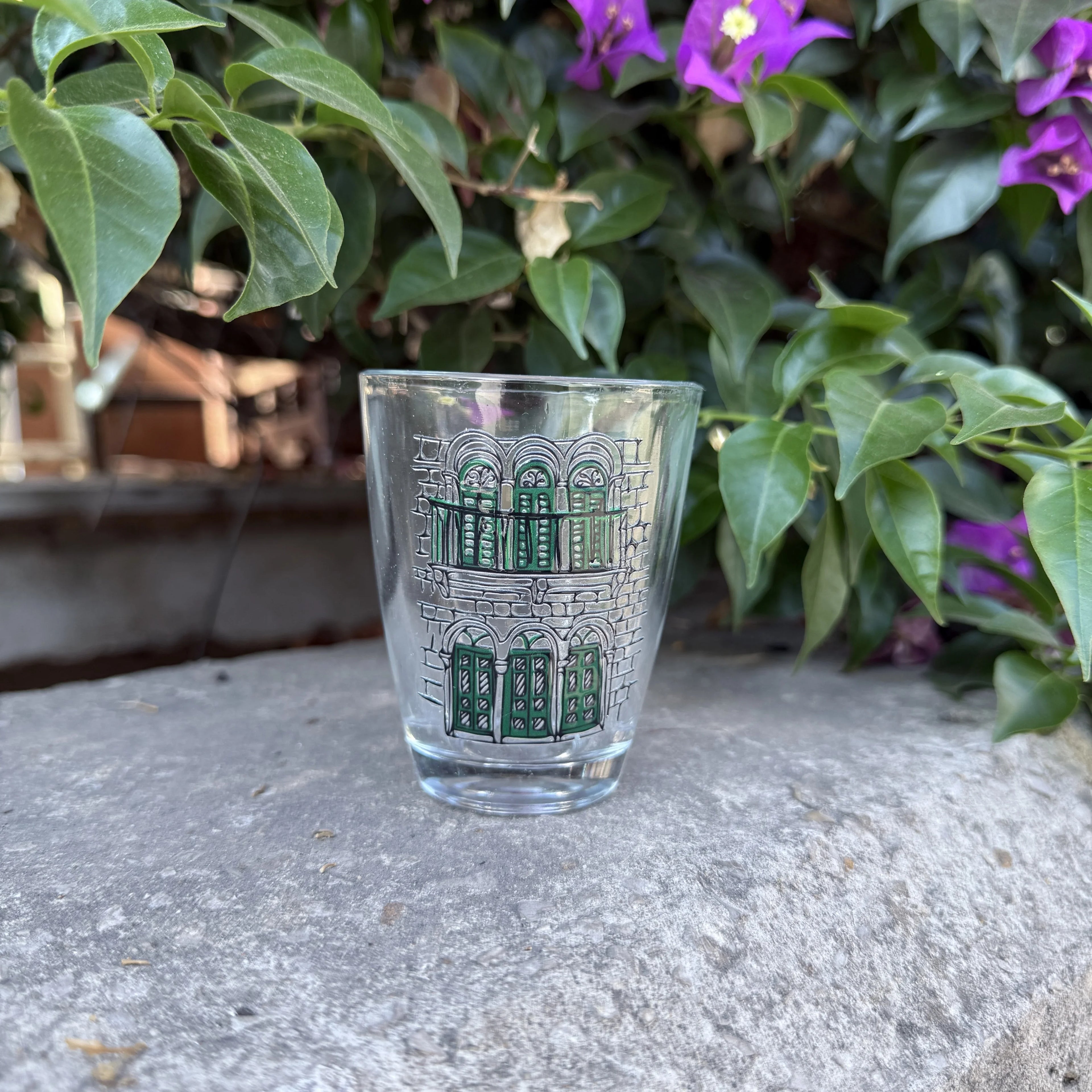 Tea Cup - Green Windows