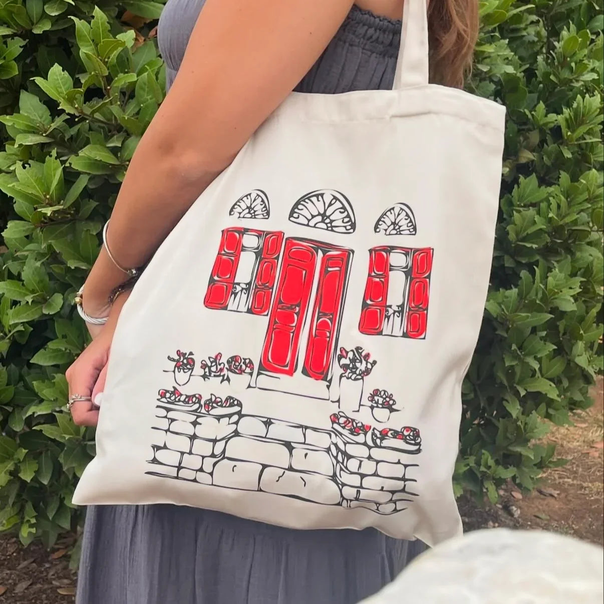 Tote Bag - Red Windows