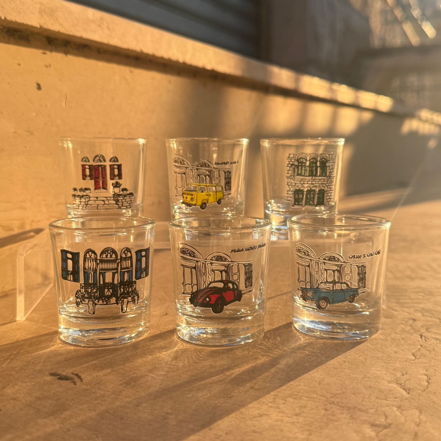 Shot Glass Set - Architecture