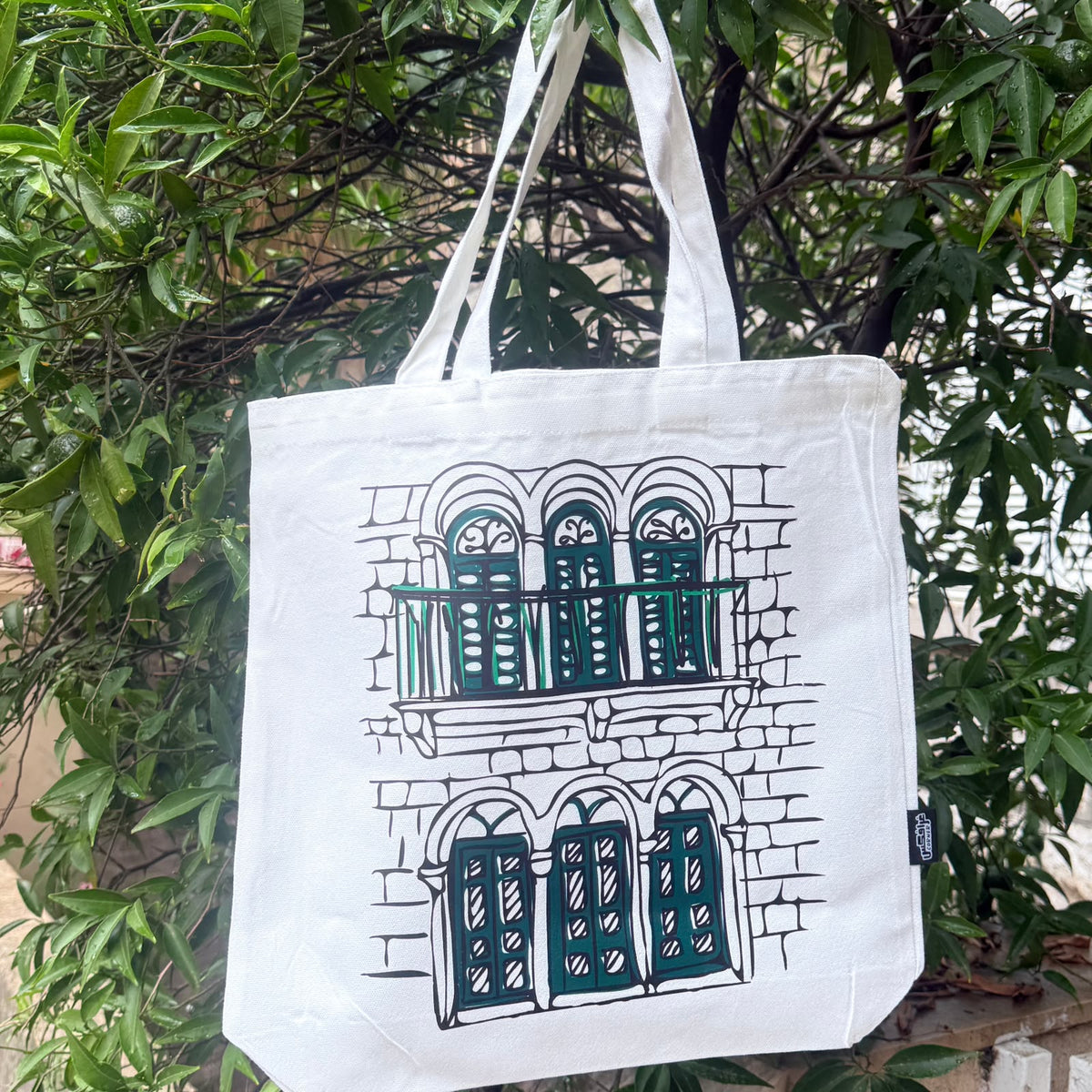 Tote Bag - Green Windows