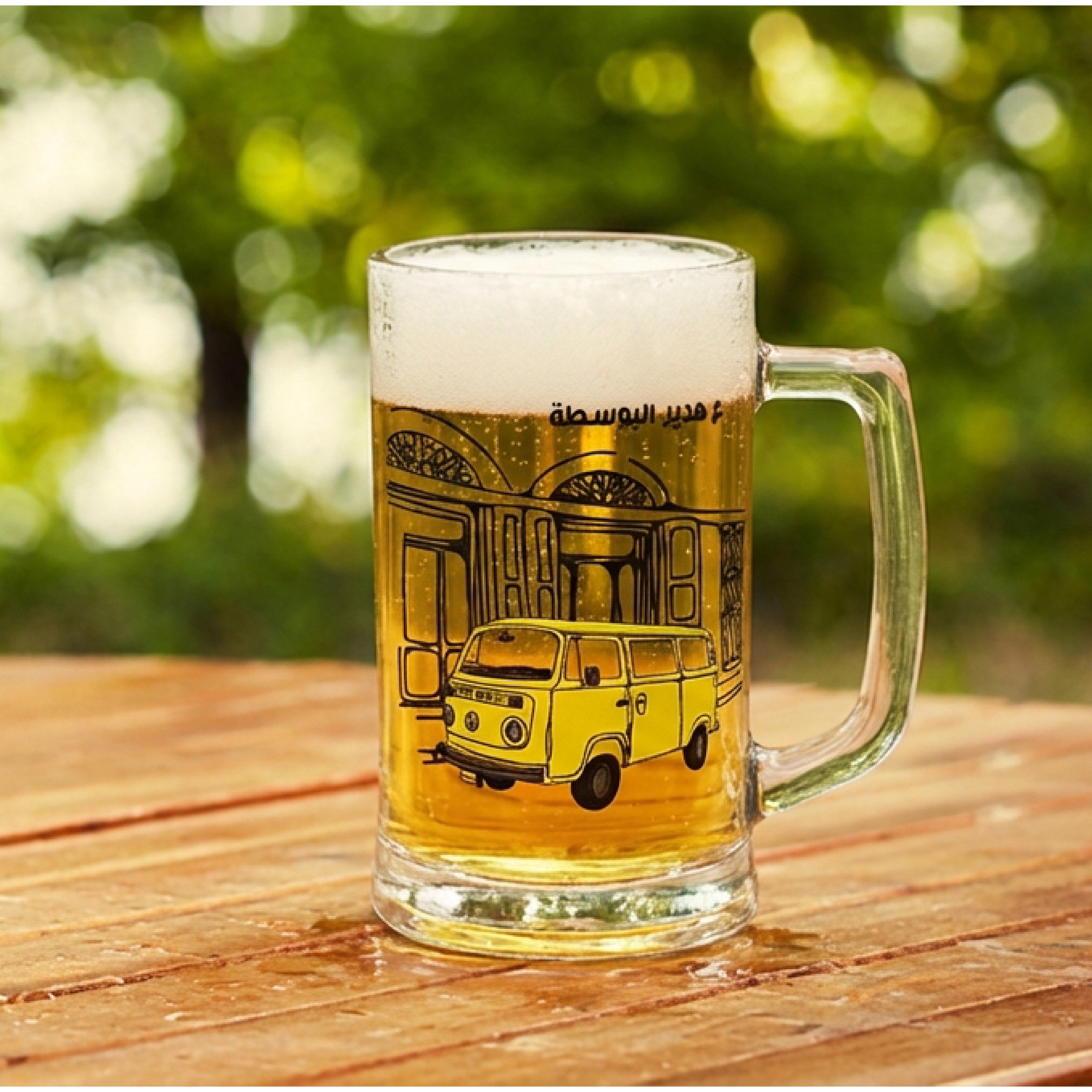 Beer Mug - Yellow Van